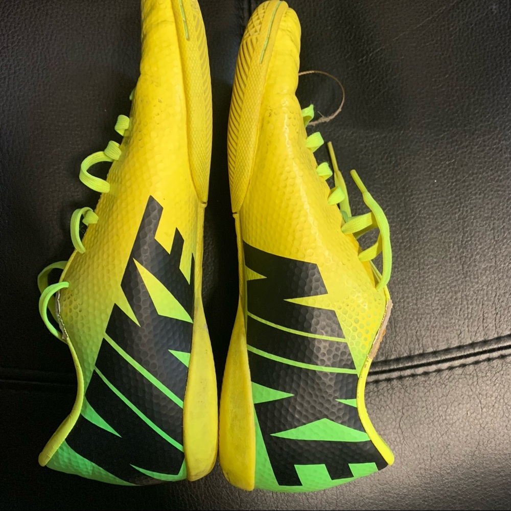 Mercurial green and yellow cleats